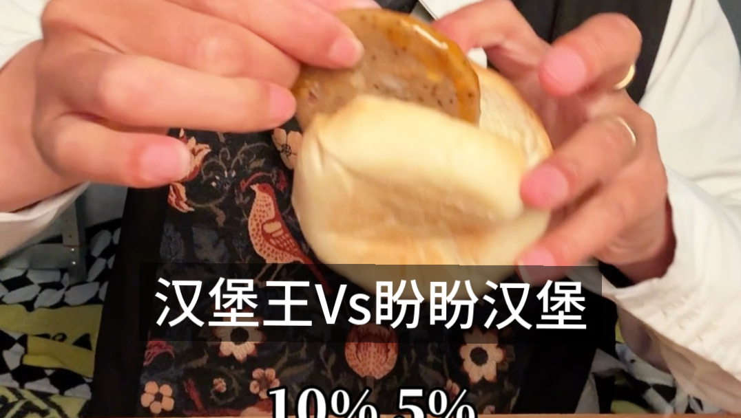 汉堡王汉堡Vs盼盼汉堡！