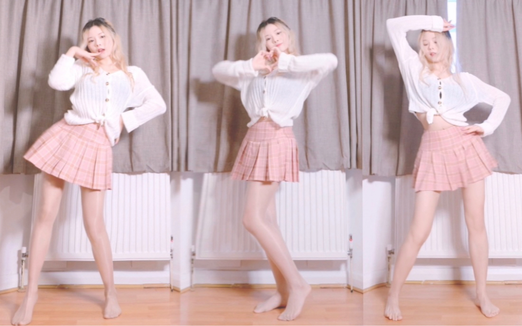 Vertical screen flip dancing to AOA's "Thumping Heart