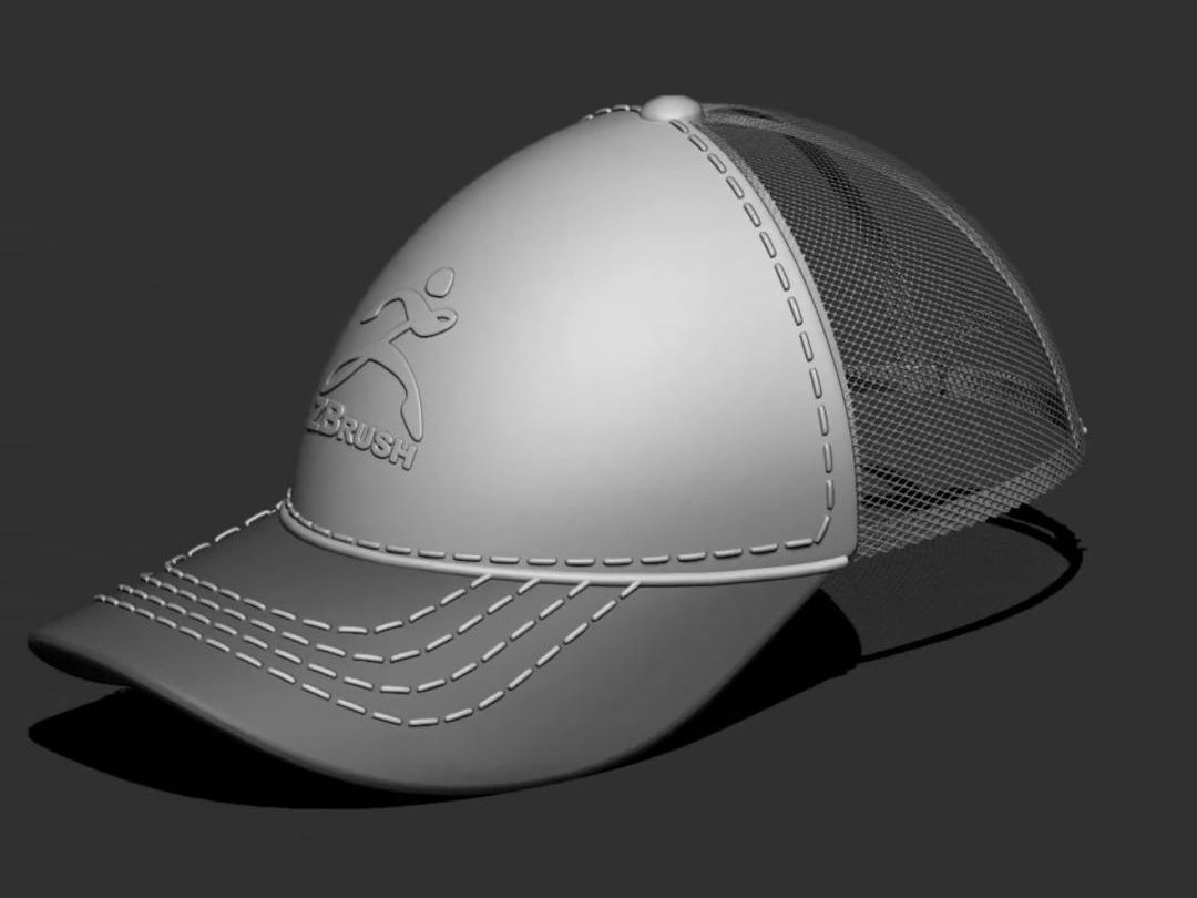 用zbrush简简单单做个鸭舌帽
