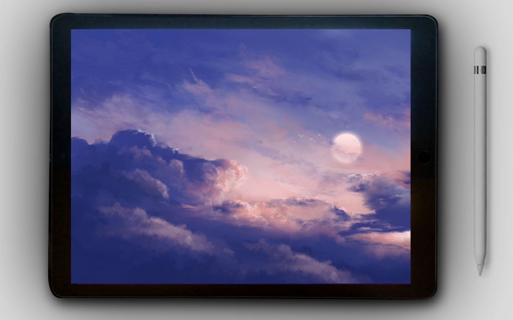 【Procreate】零基础学iPad画画 蓝色的云