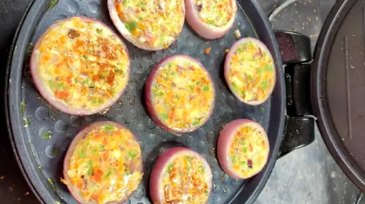 香软诱人的洋葱摊饼，香酥可口，让你轻松享受美食#美食教程