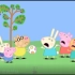 《小猪佩奇法语版》中法字幕，一群小猪猪踢足球