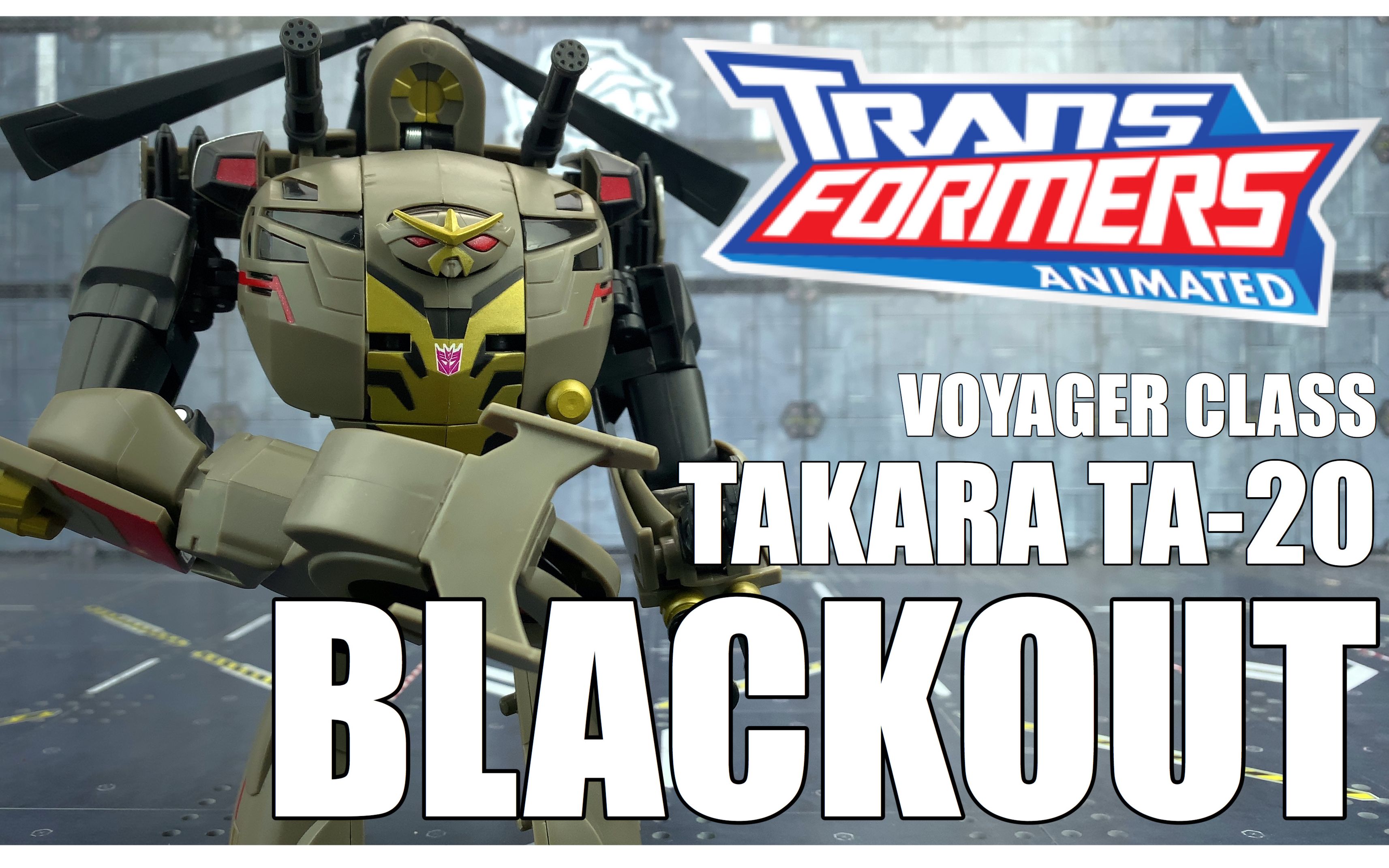 Rewind Review- Takara TA-20 Transformers Animated Voyager Class BLACKOUT  Review-哔哩哔哩