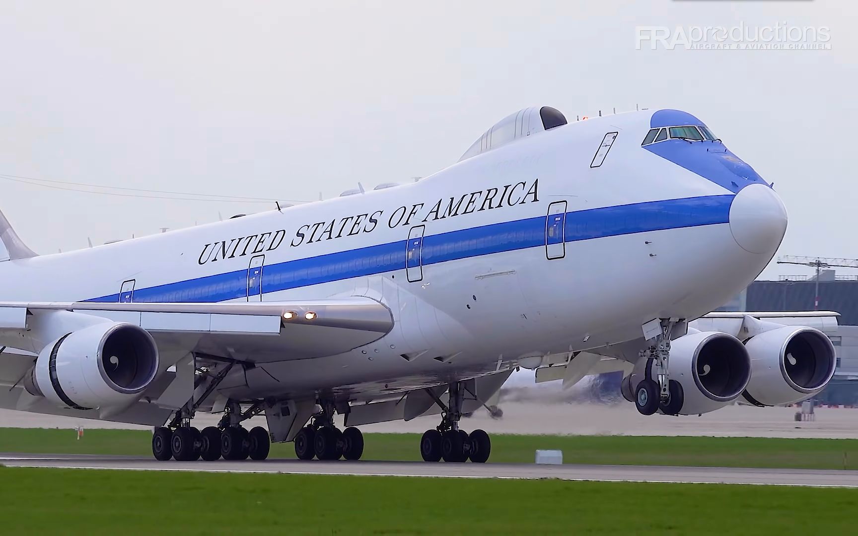 斯图加特机场拍摄_末日飞机 E-4B, C-5, C-17, 787-10 &