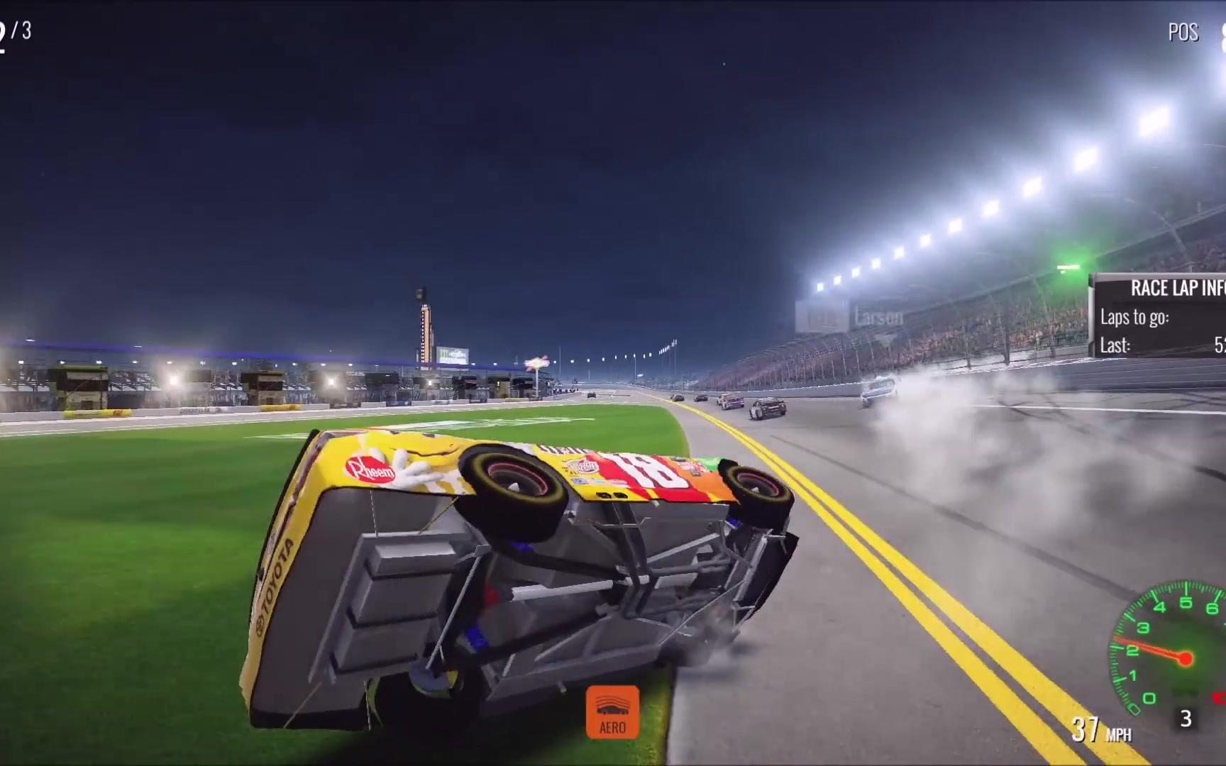【纳斯卡日常】nascar heat 2撞车集锦!_单机游戏