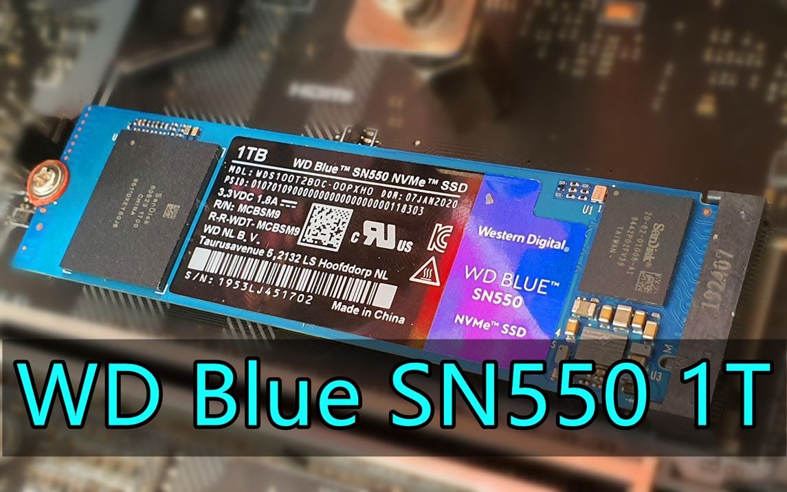 给自己的电脑加装固态硬盘。WD Blue SN550 1T测评_哔哩哔哩_bilibili
