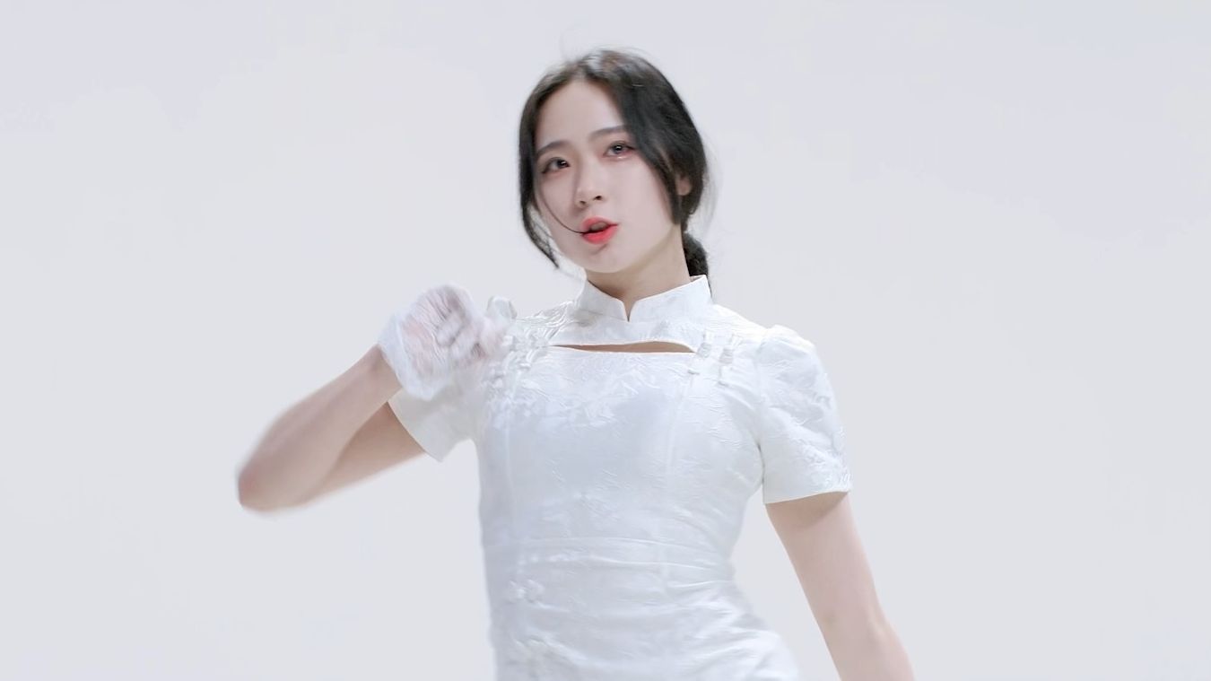 Jung In we go white cheongsam