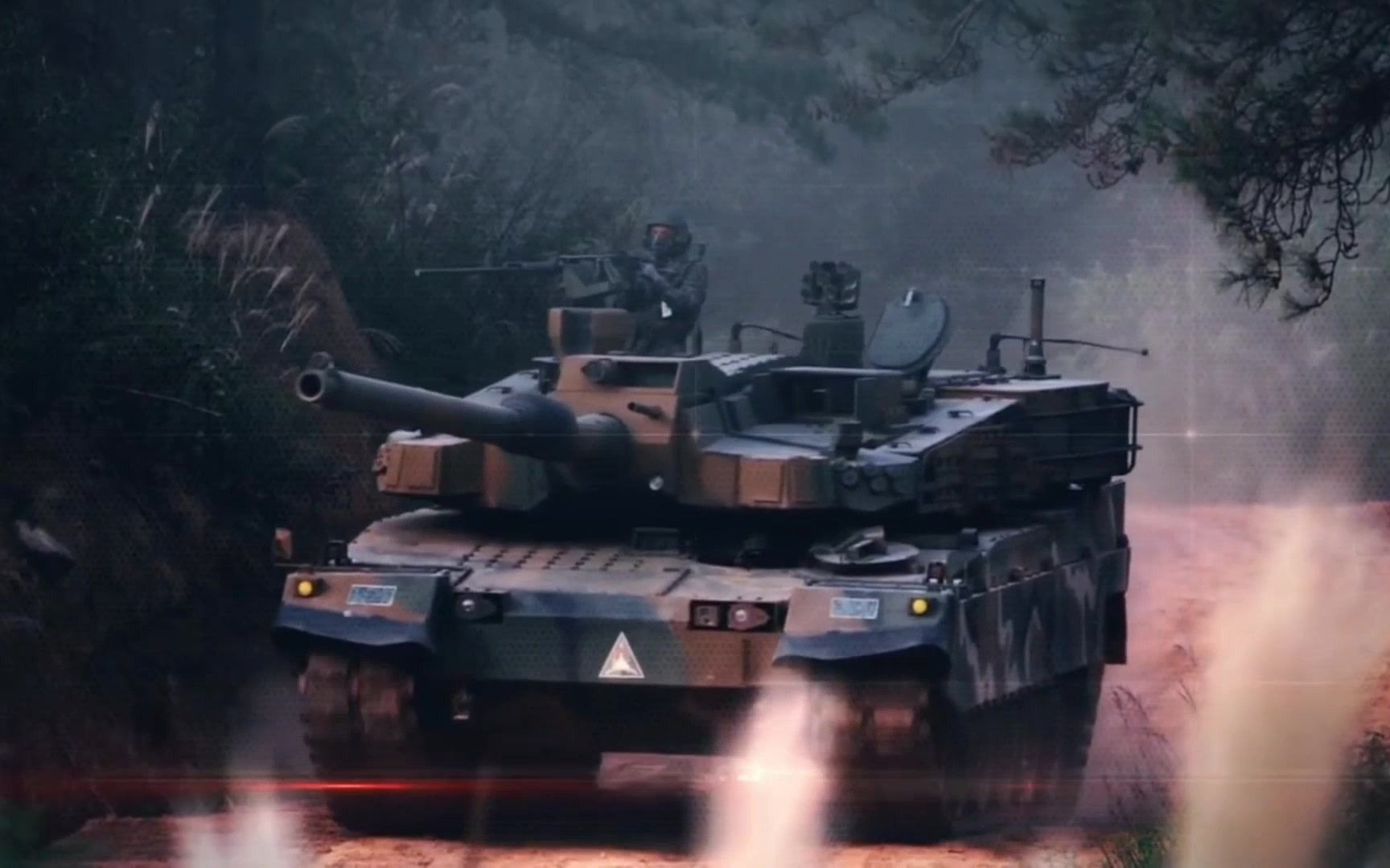 韩国 最新型 K2 主战坦克 120mm口径55倍身管滑膛炮