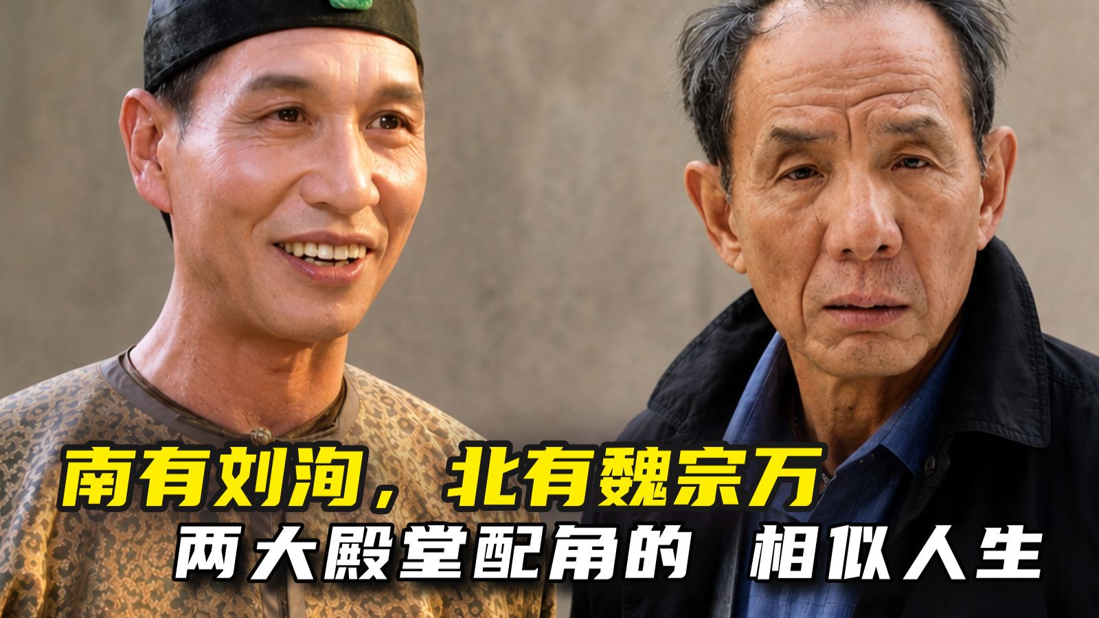 南有刘洵，北有魏宗万，两大殿堂配角的一生，竟如此相似！