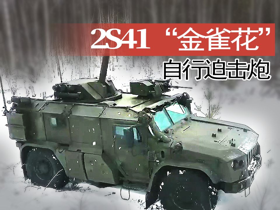 【战车】俄罗斯2S41“金雀花”轮式自行迫击炮