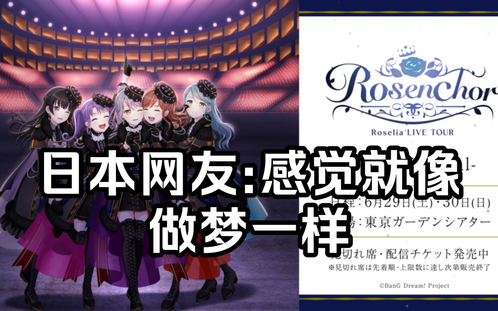 【邦邦/外网】Roselia东京公演，日本网友:感觉就像做梦一样【国外评论区】