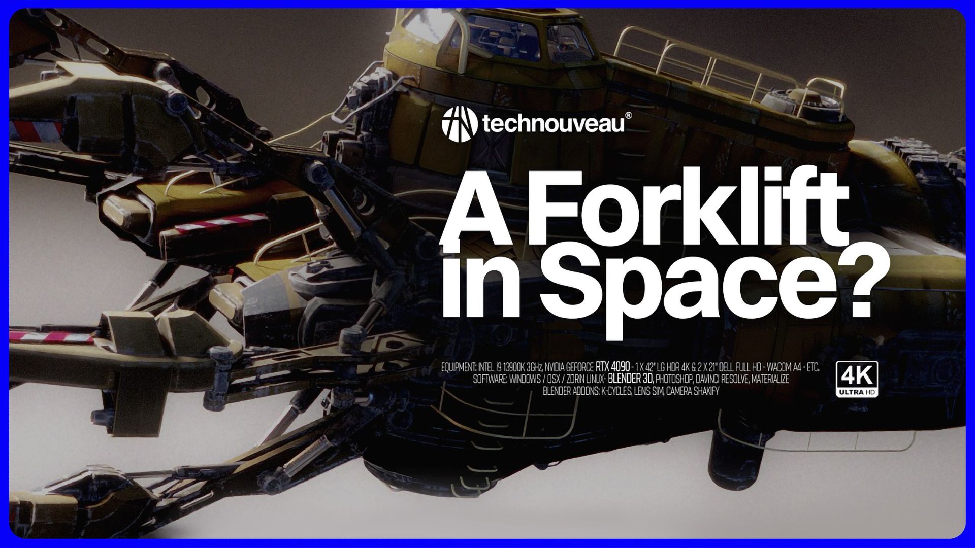 Blender螃蟹抓取者号：天真写实科幻飞船设计