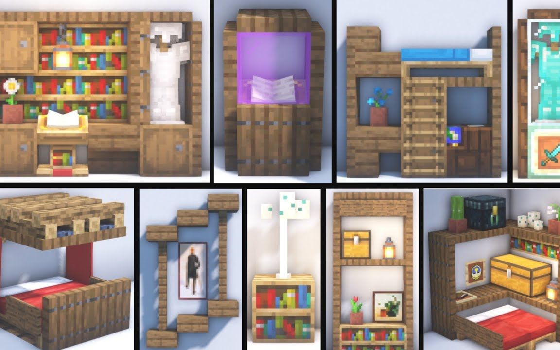 【Minecraft】教你20种室内装饰理念与设计（Heyimrobby）