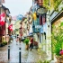 雨中漫步，瑞士苏黎世|雨和城市的声音4K