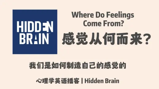 【Hidden Brain】心理学英语播客｜感觉从何而来? 我们是如何制造自己的感觉的？｜英文泛听磨耳朵播客 Podcast