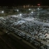 你一定没见过的超大型停车场——夜探某品牌汽车生产基地装配场。