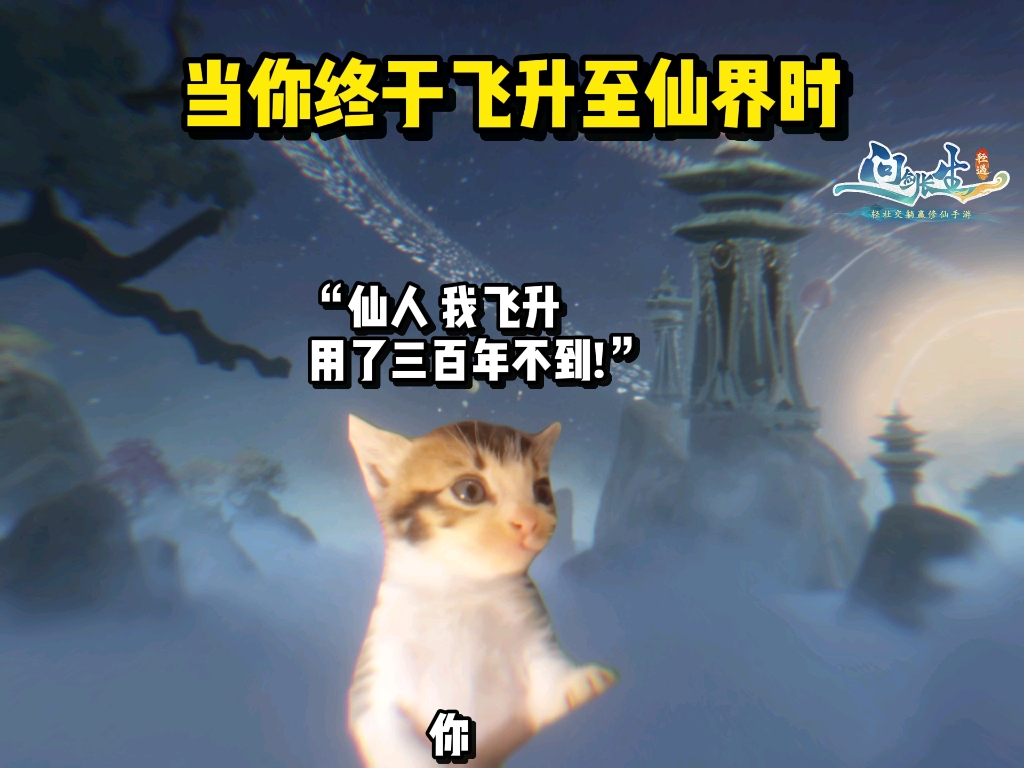 当你终于飞升至仙界时{问剑长生}