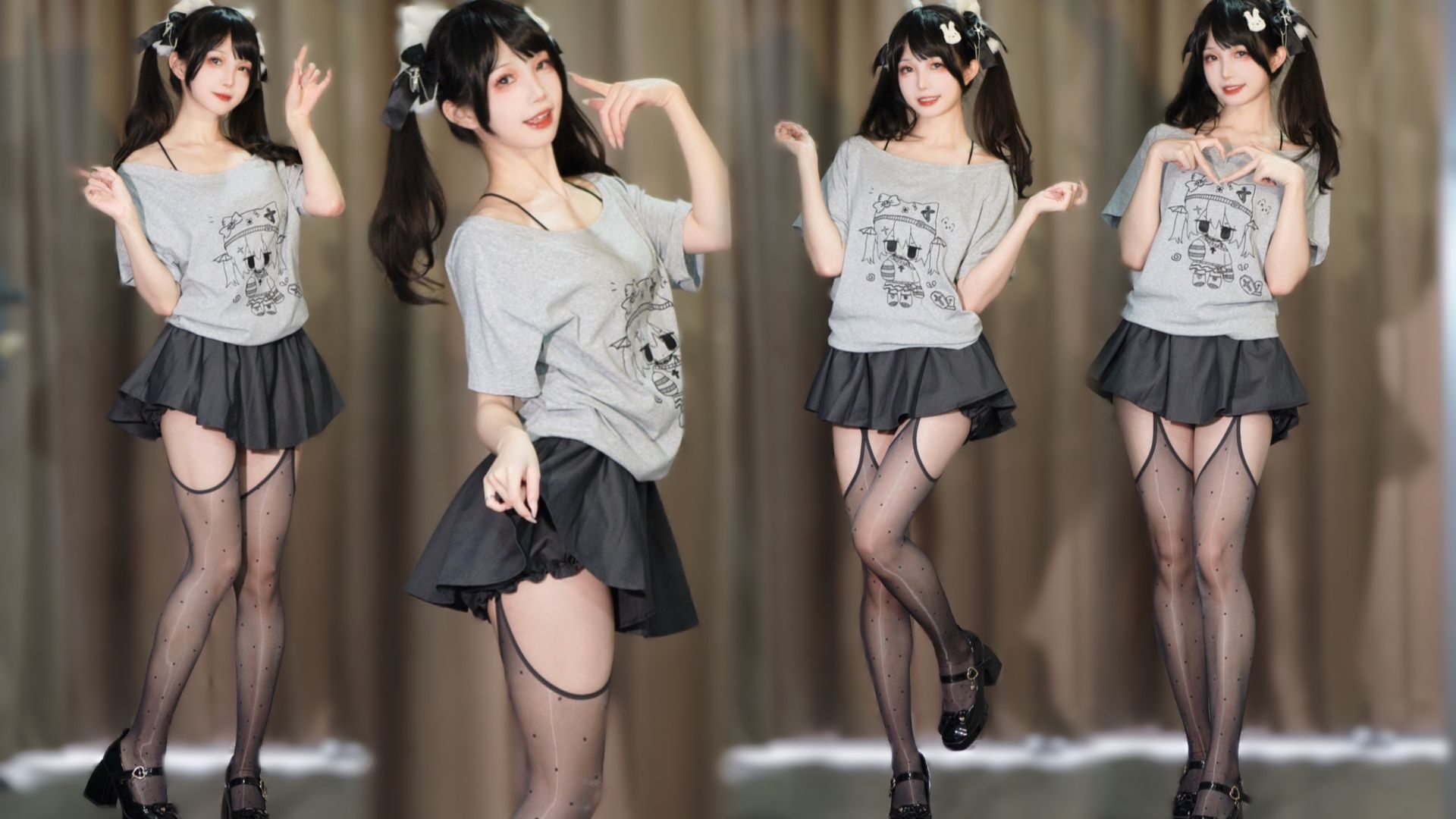 她居然开口说话了？！是有声灰色系双马尾甜妹撞撞～