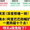 突发!深夜大跳水!阿里巴巴一度跌超10个点!明天a股危险