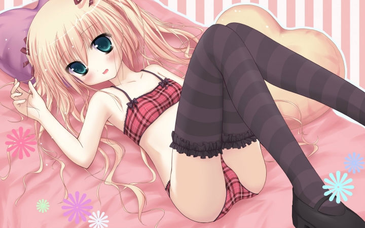 Anime strip cute girl