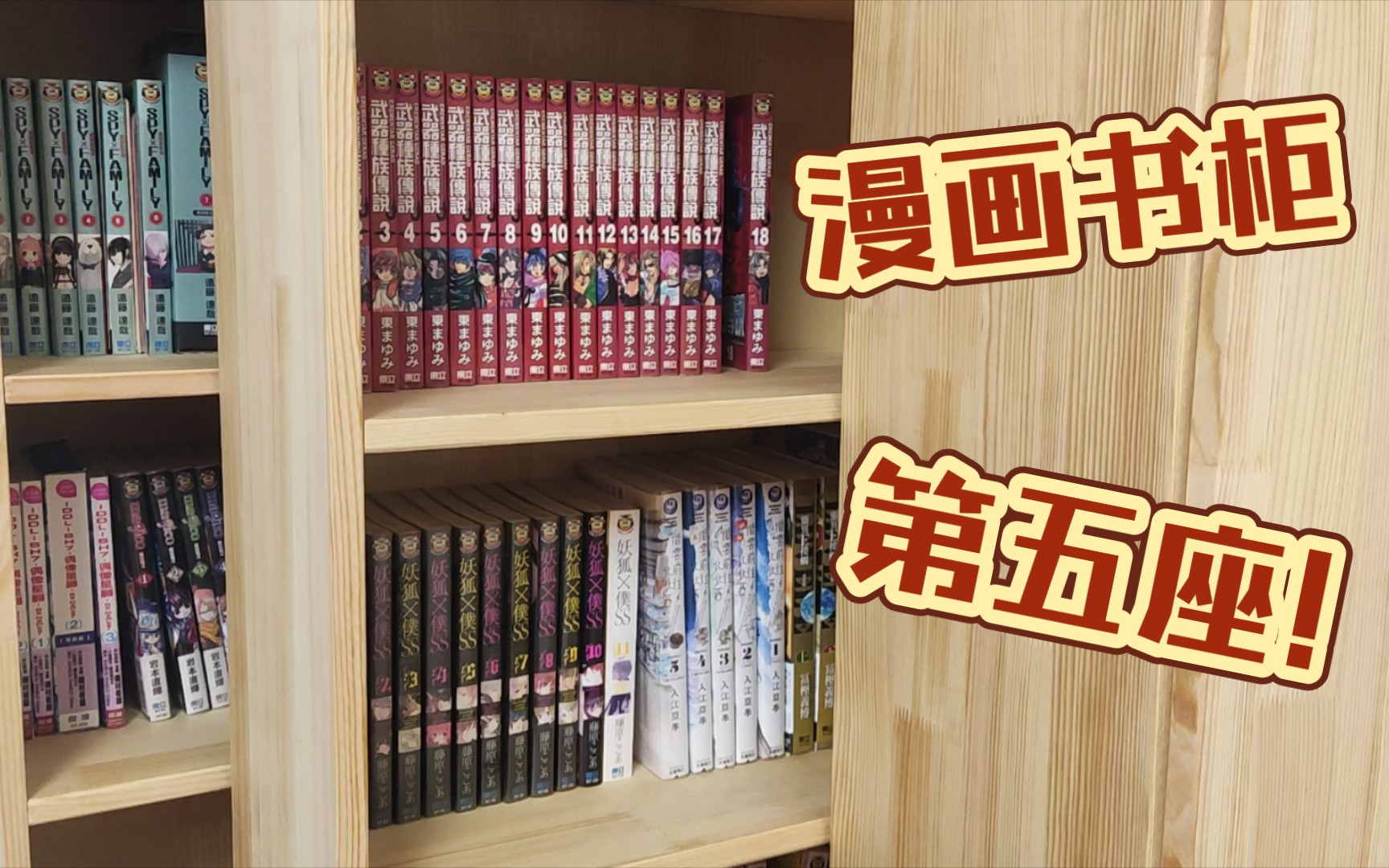 第五座书柜（抽屉式书柜，专门装漫画的!）