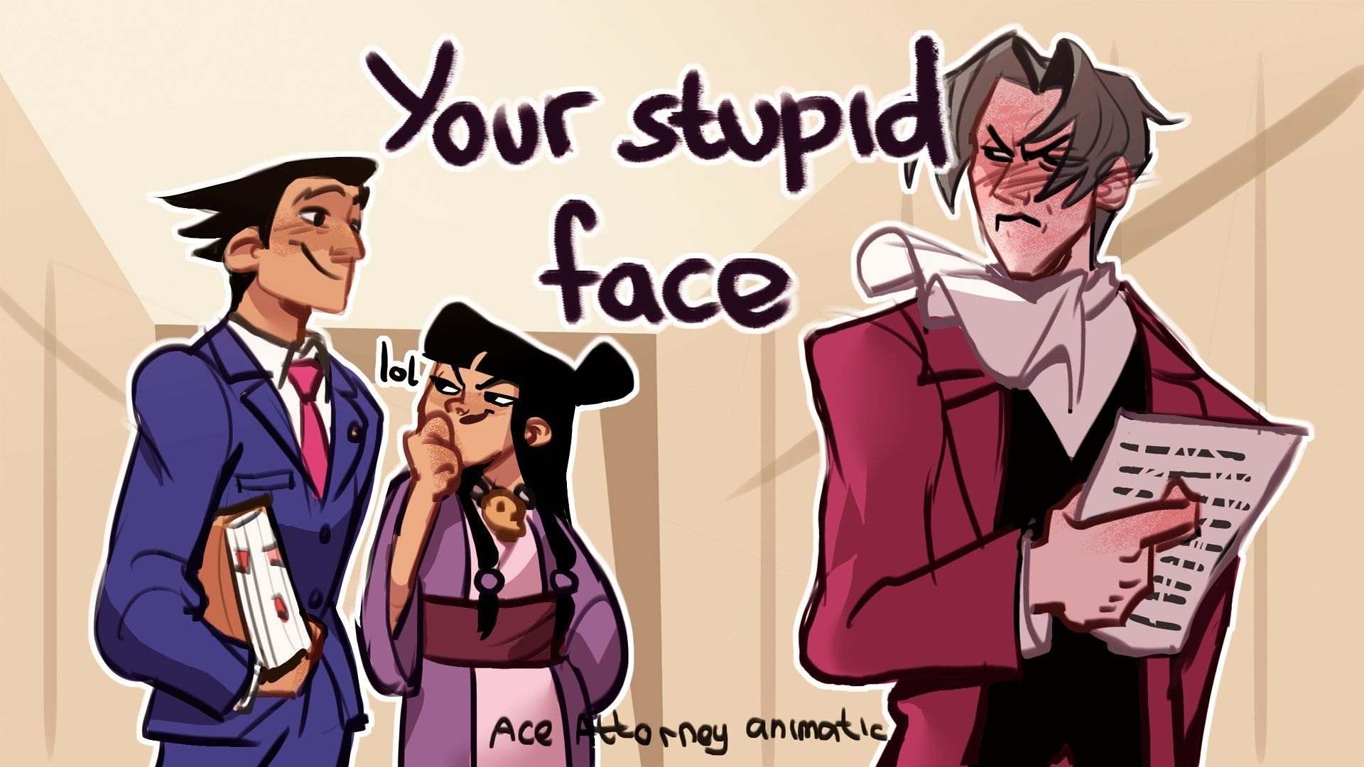 【转载】Your Stupid Face [Narumitsu] Ace Attorney animatic