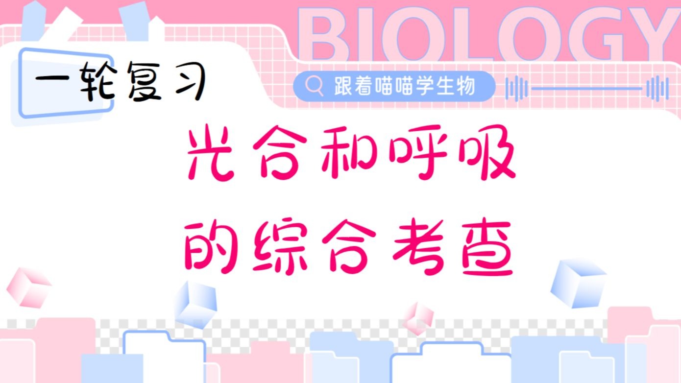 光合作用和呼吸作用的综合考查【一轮复习】