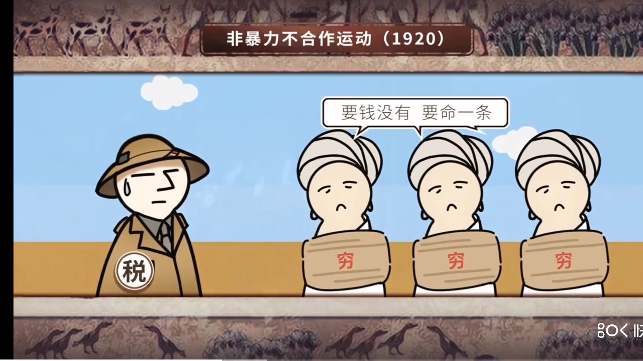 九年级下册-第12课 甘地的非暴力不合作运动01