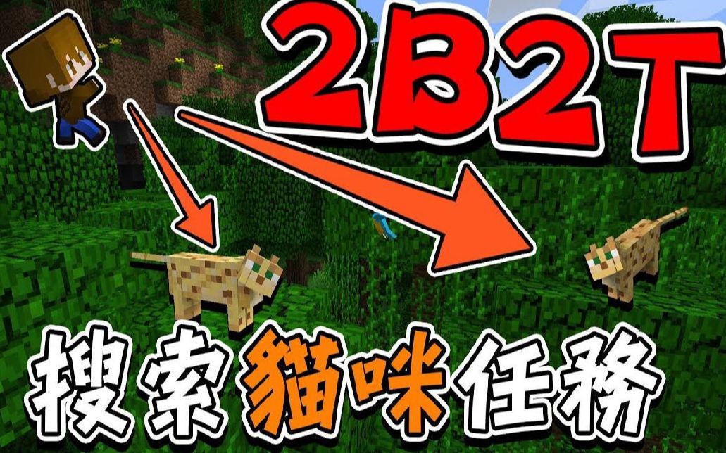 【巧克力】『Minecraft 2B2T生存』搜索猫咪任务  意外找到最难找的大陆？