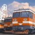 【中国铁路】用画笔带你回到80年代，看那些来自法国的橙色天使——8K型电力机车