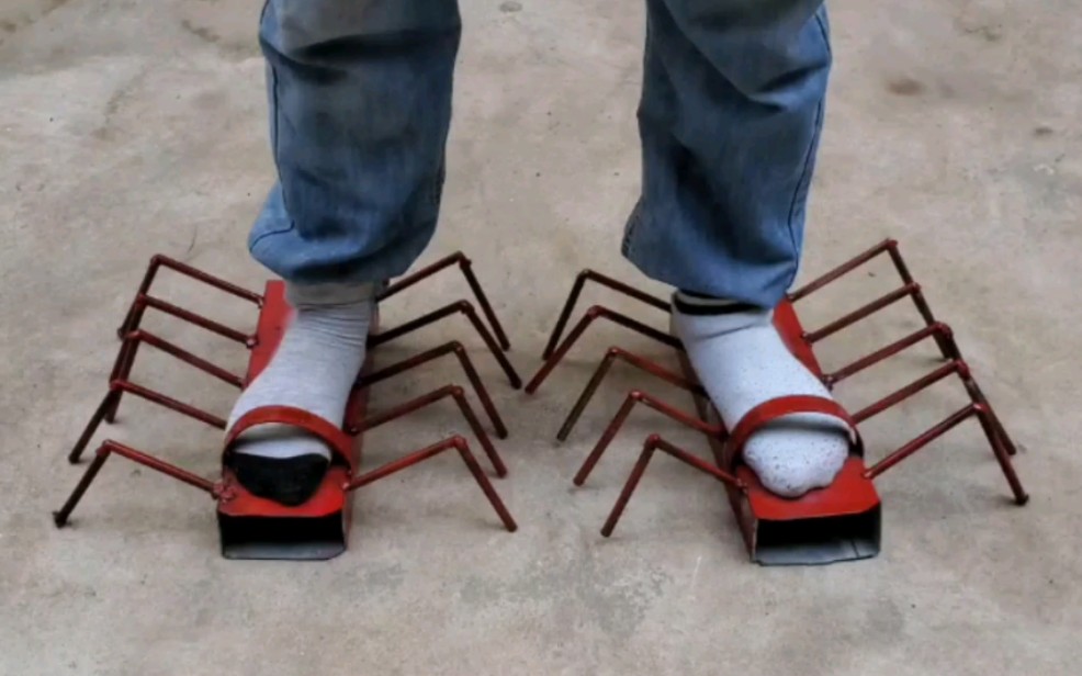 自制蜘蛛鞋！走的太稳了！