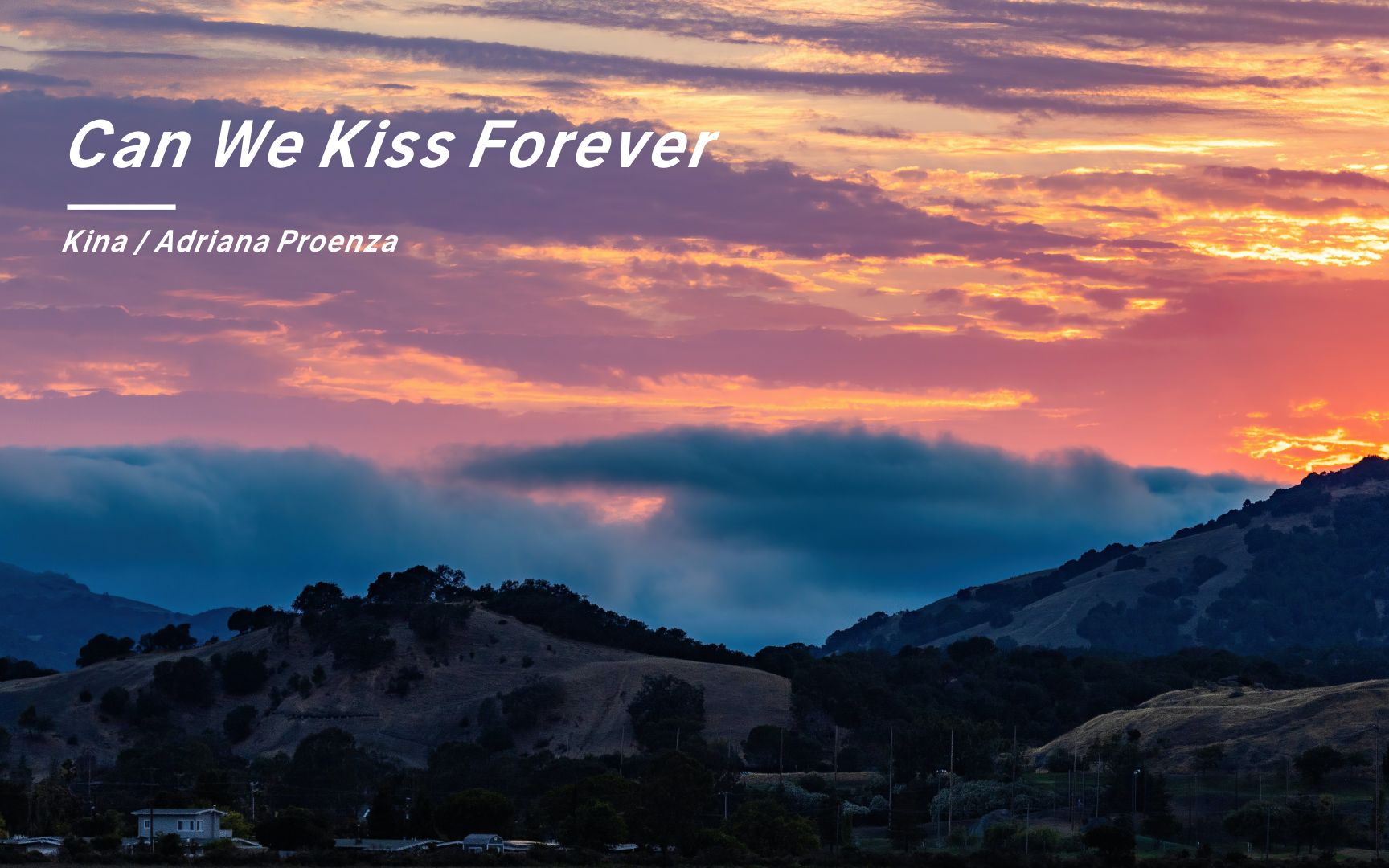 “这种忧伤直击我的内心”《Can We Kiss Forever》