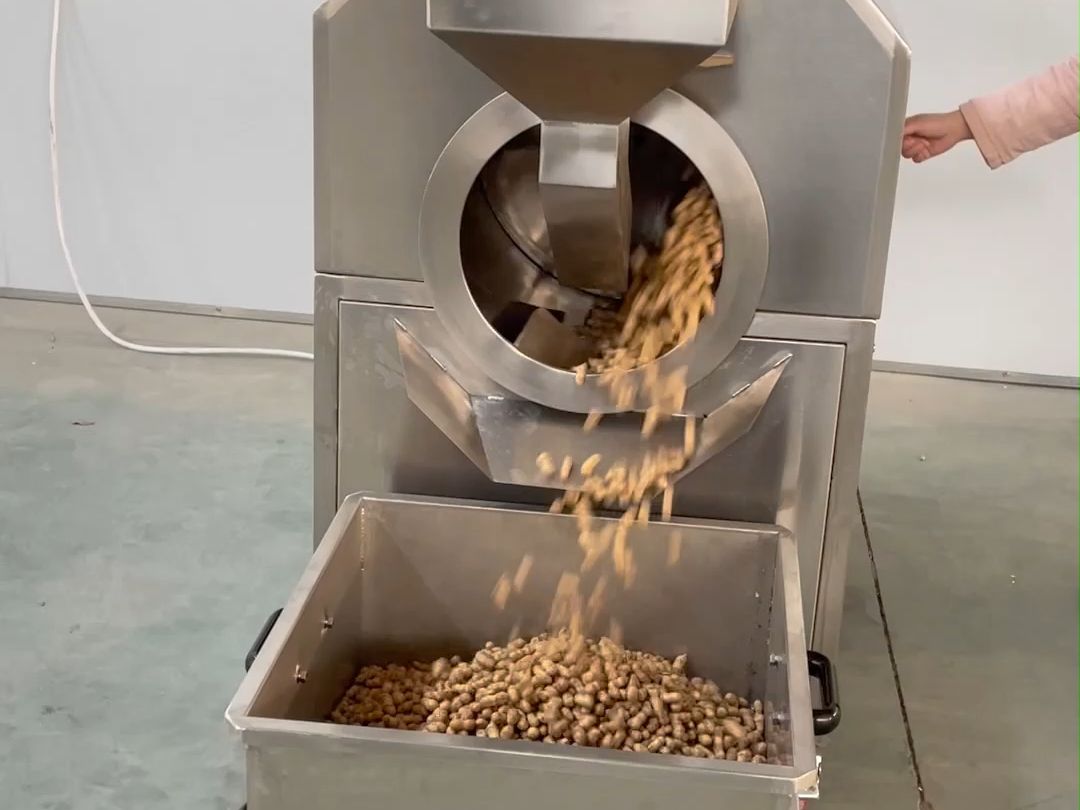 商场超市门店用小型炒货机 可以炒瓜子花生腰果板栗苦荞片南瓜子等 不锈钢材质 电磁加热 安全卫生 环保达标