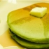 【一个人在家饿不死】抹茶松饼+绿茶的下午茶(Matcha Pancake)