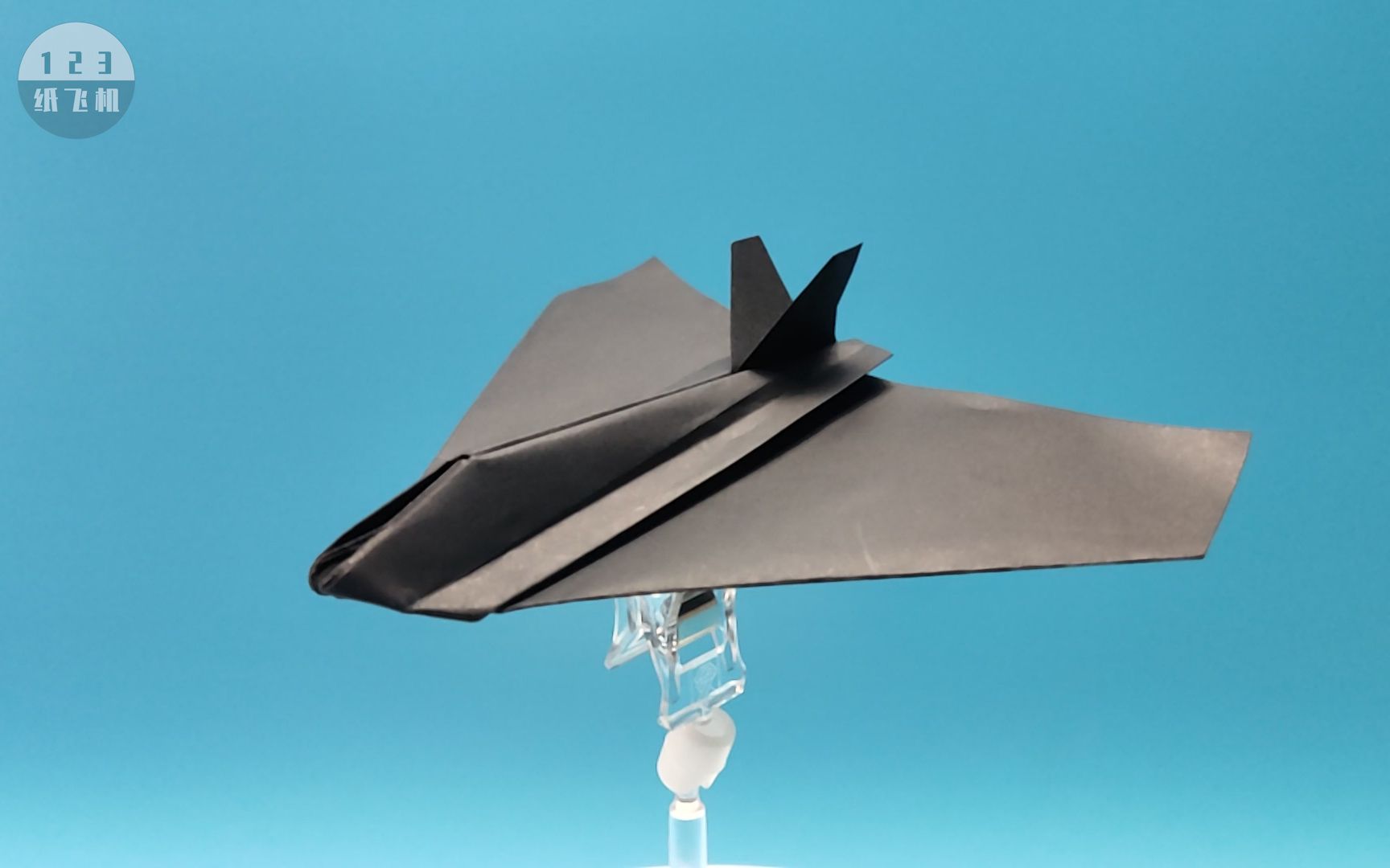 【仿真纸飞机】可以飞的简易版F-117夜鹰纸飞机