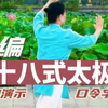 新编二十八式太极拳背面演示（口令字幕