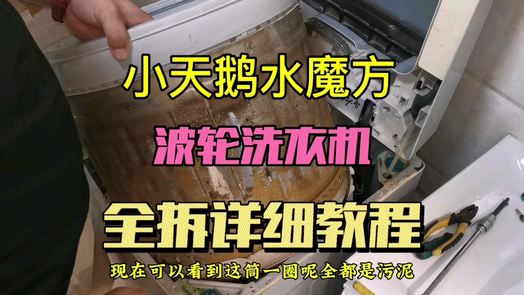 小天鹅水魔方波轮洗衣机全拆详细教程