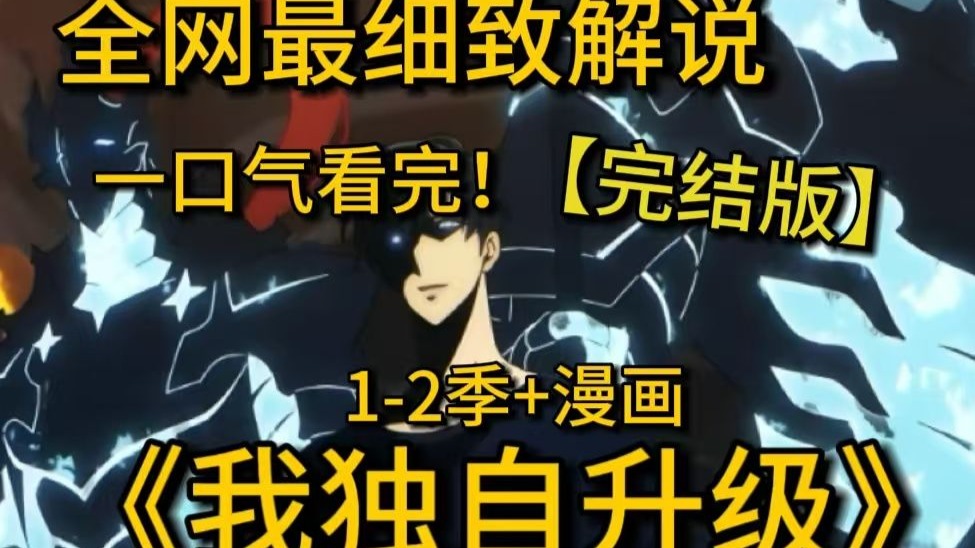 燃爆全网！一口气看完超火韩漫天花板《我独自升级》1-2季+漫画完结，一句站起来，守护你们的王，一起见证暗影君王的成长！