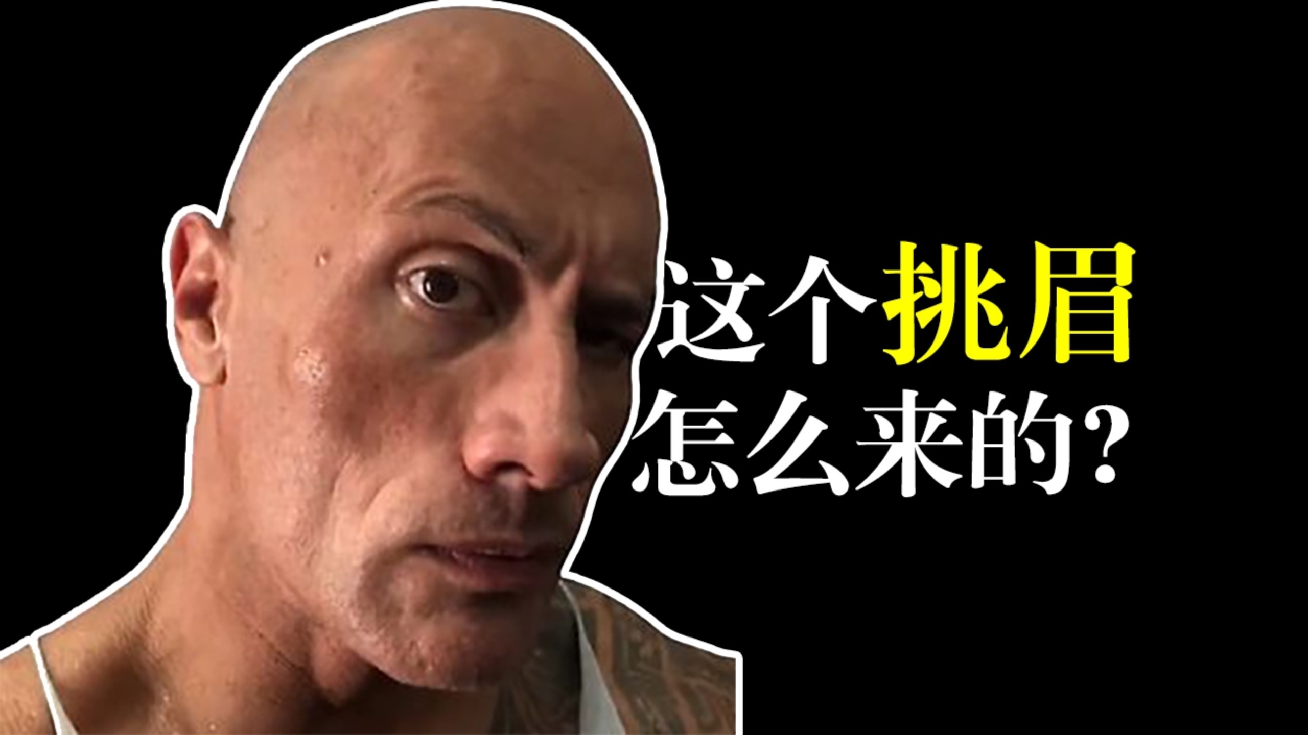 【巨石强森】全网都在用的挑眉meme，到底是怎么来的？