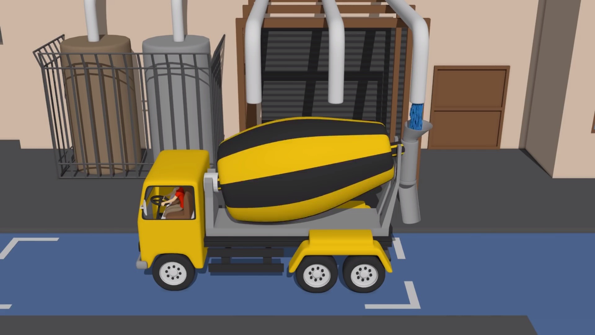 混凝土搅拌机&重建车站#淘气宝宝立刻安静下来的哄娃神器#挖掘机&工程车儿童动画