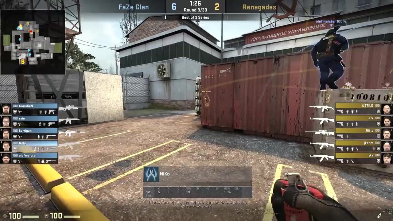 csgofazeniko叉车cachea点防守站位参考