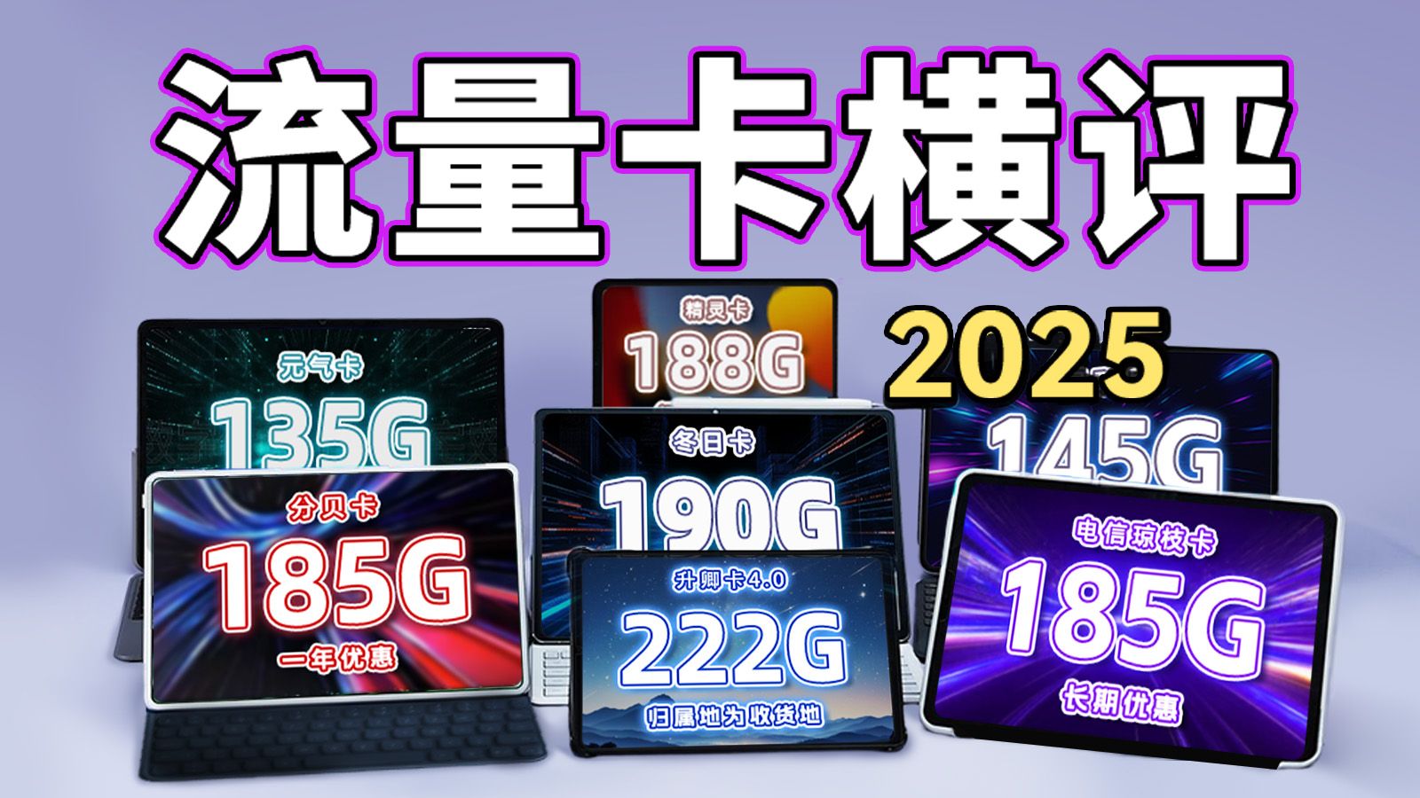【横评实测】2025年流量卡全价位指南!谁更值得入手?流量卡推荐|移动流量卡|电信流量卡|广电流量卡|联通流量卡|电话卡|2025流量卡推荐 ...