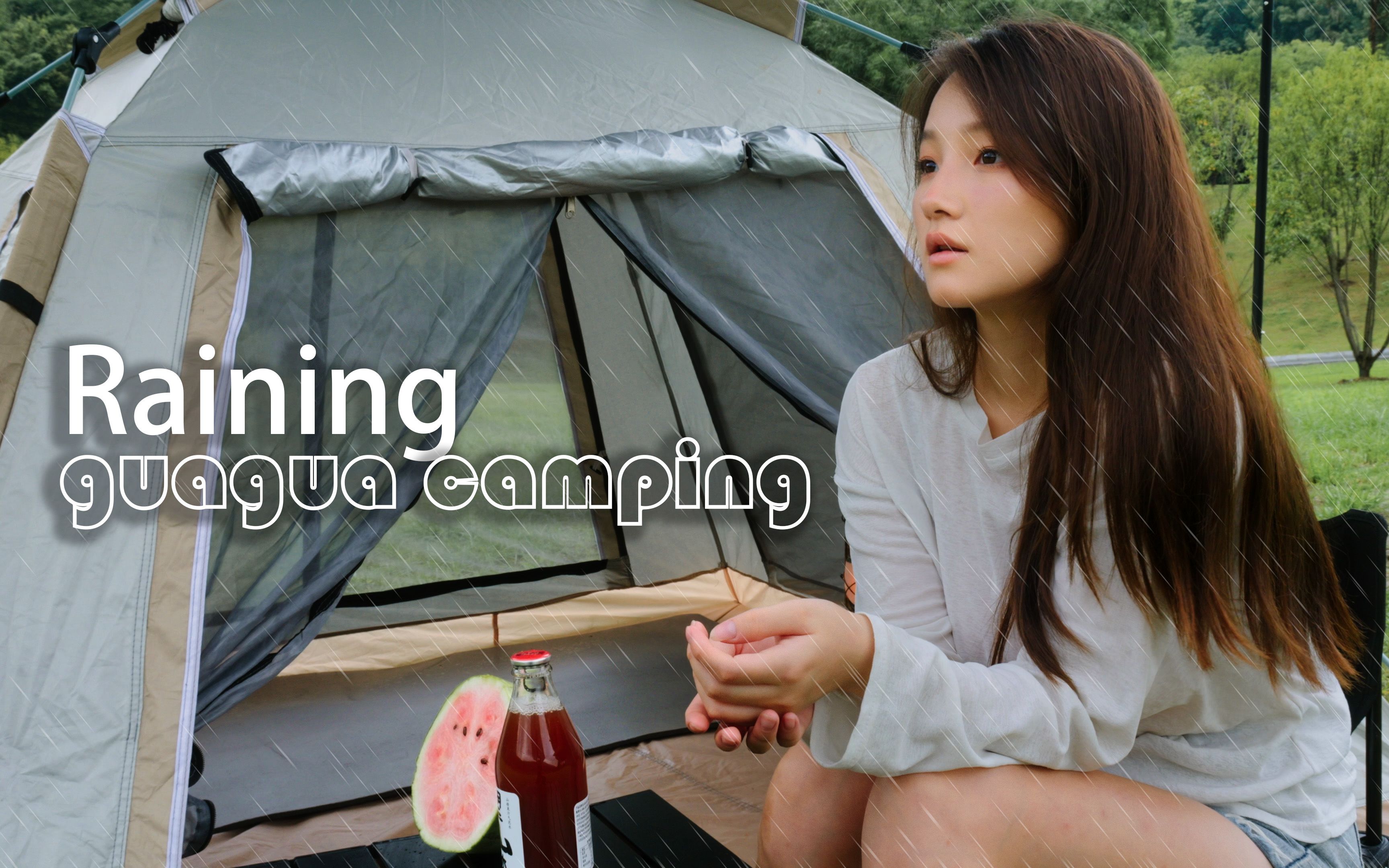 Raining Amzing Outdoor Camping Experience Guagua Vlog