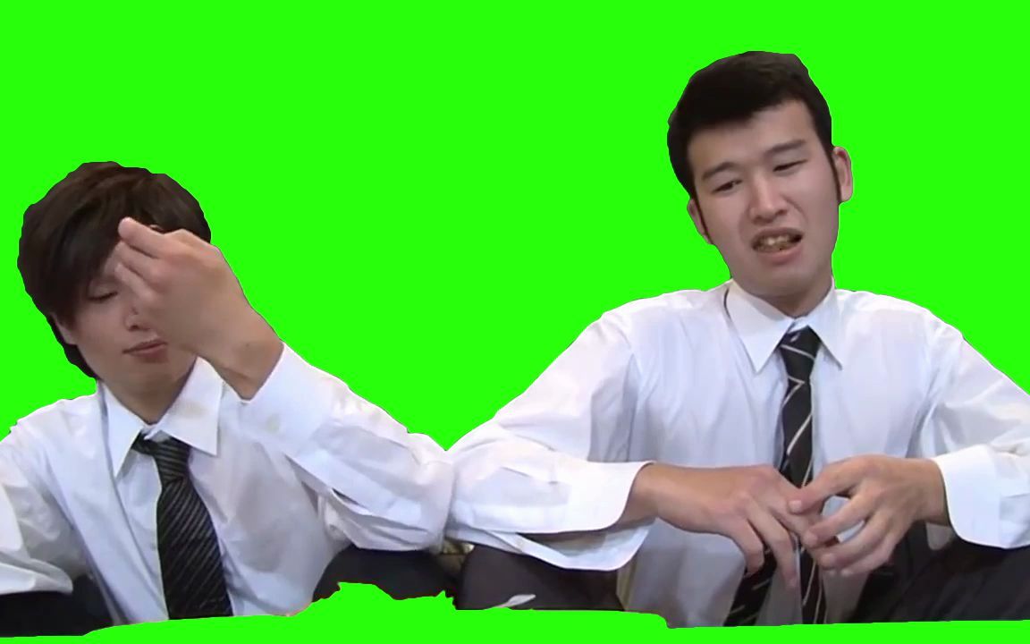 剧组中正在绿幕拍摄的二人德川我修院绿幕素材会员制餐厅变调版圣诞