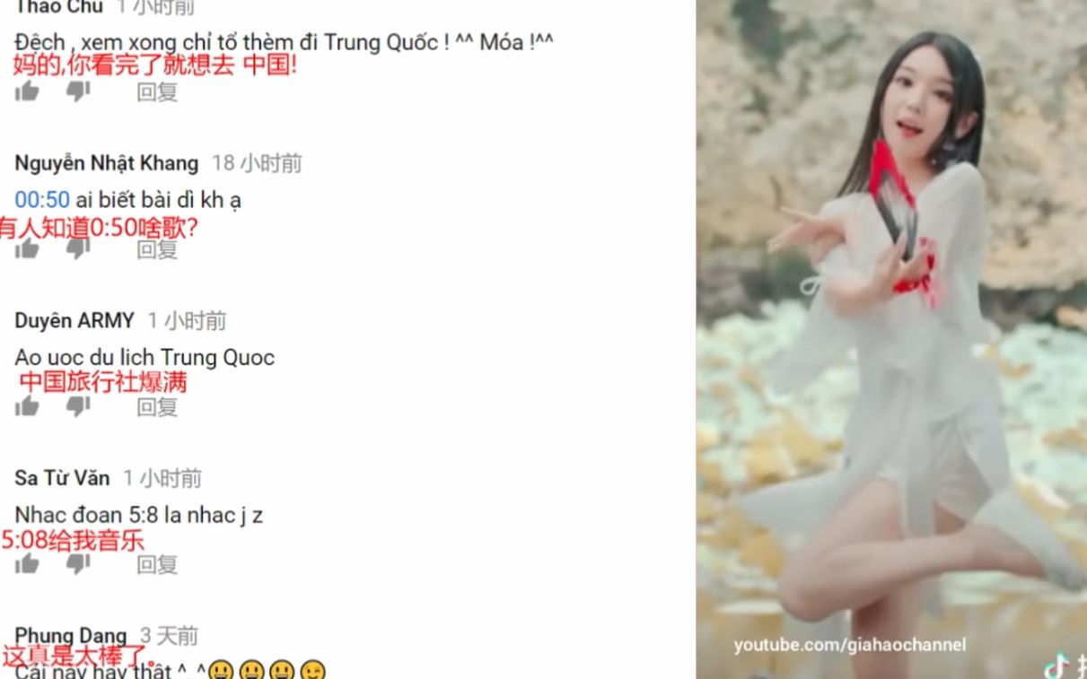 越南网友看《抖音热门视频》评论翻译_哔哩哔