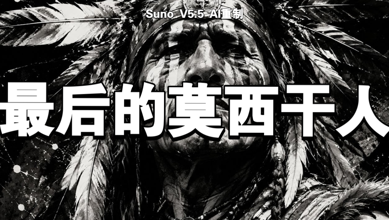 【Suno V5.5】AI重制《最后的莫西干人》｜中文版｜部落史诗｜“我是最后的莫西干”｜那段无词的悲鸣，是一个文明最后的哭声｜〈最后的莫西干〉