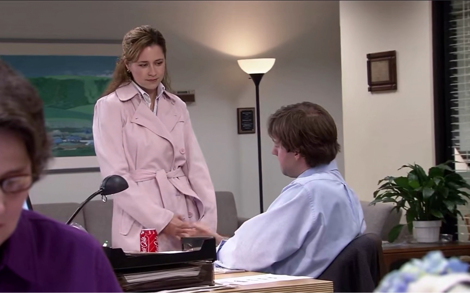 The Office 美剧办公室 Pam：Jim你可以和我说任何话 Jim：我不能