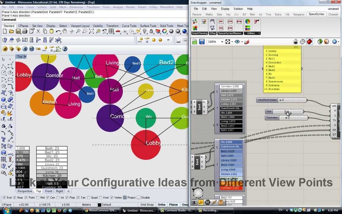 【Grasshopper插件】Space Syntax for Generative Architectural Design_哔哩哔哩 ...