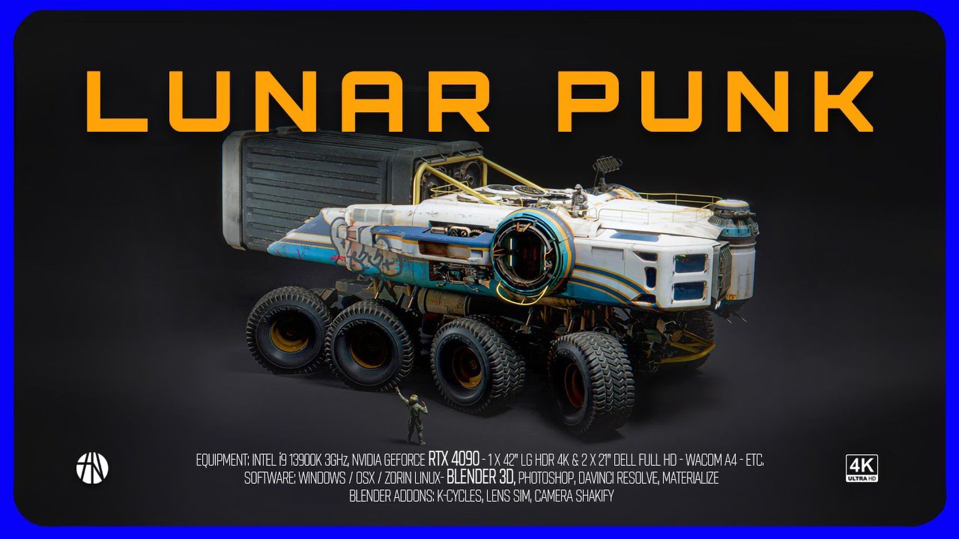 Blender巨型卡车背后：“80年代企业月球朋克”的童趣科幻