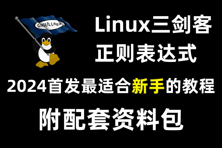 【2024最新】3天带你掌握Linux三剑客+正则表达式，全程干货无废话，新手入门这一套足够了！